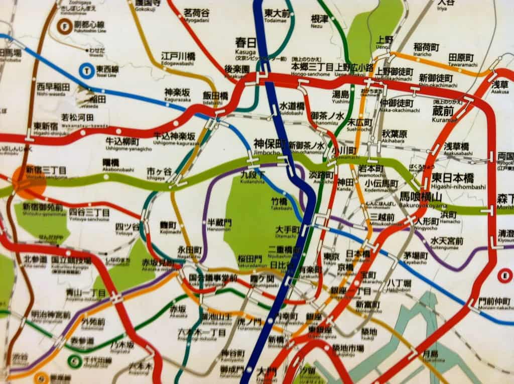 Tokyo's convoluted rapid transit map