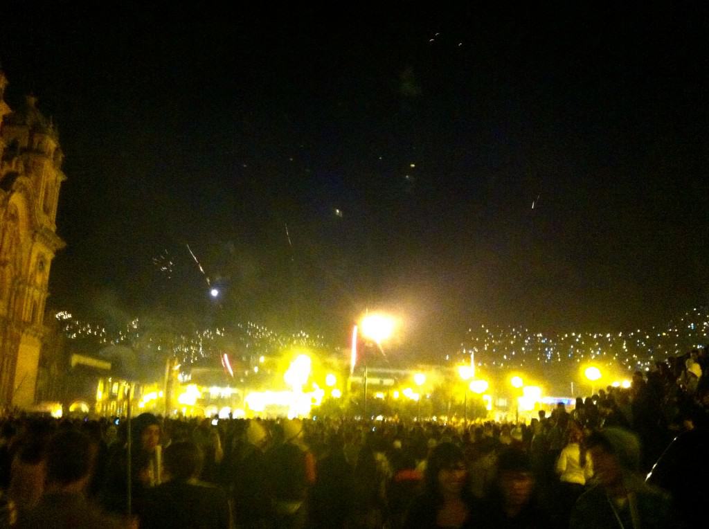 NYE at Plaza de Armas in Cusco