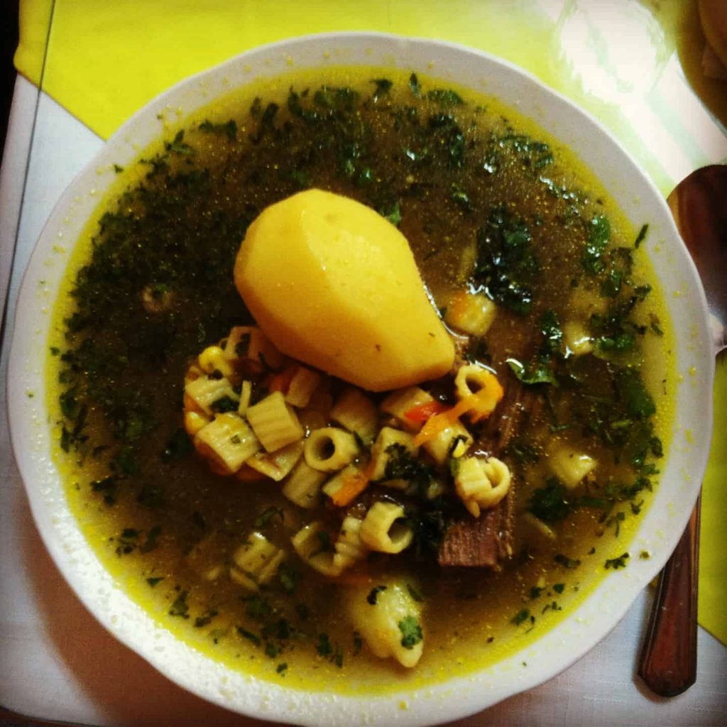 Cazuela - a typical Chilean soup