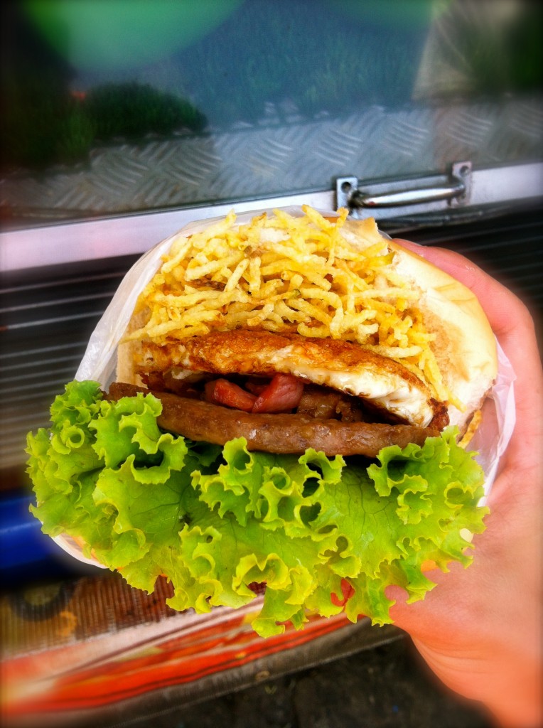 X-Tudo burger in Rio de Janeiro Carnival 2013 X-Tudo burger in Rio de Janeiro Carnival 2013