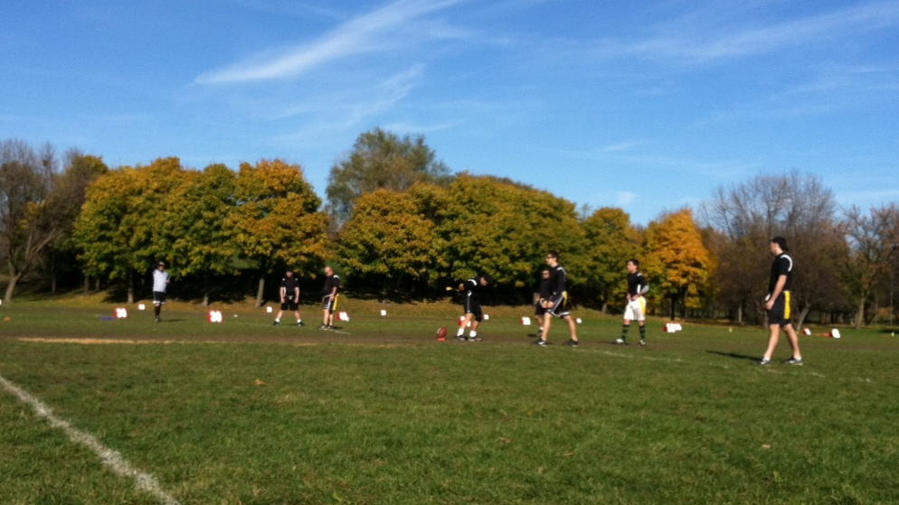 Our short-lived flag football days