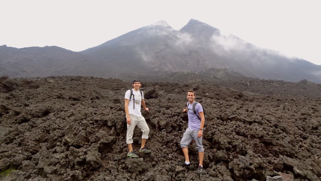 Hiking a volcano in Guatemala