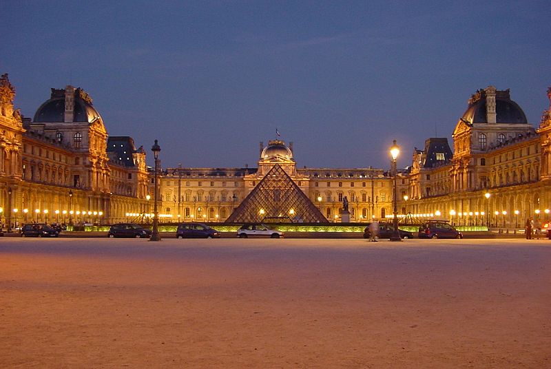 "Louvre at night centered," © August 2003 Free On-Line Photos , {CC-BY-SA-3.0} http://commons.wikimedia.org/wiki/File:Louvre_at_night_centered.jpg Louvre_at_night_centered