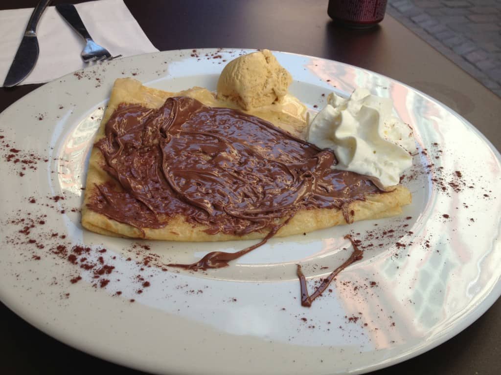 Nutella crepe in Toulouse