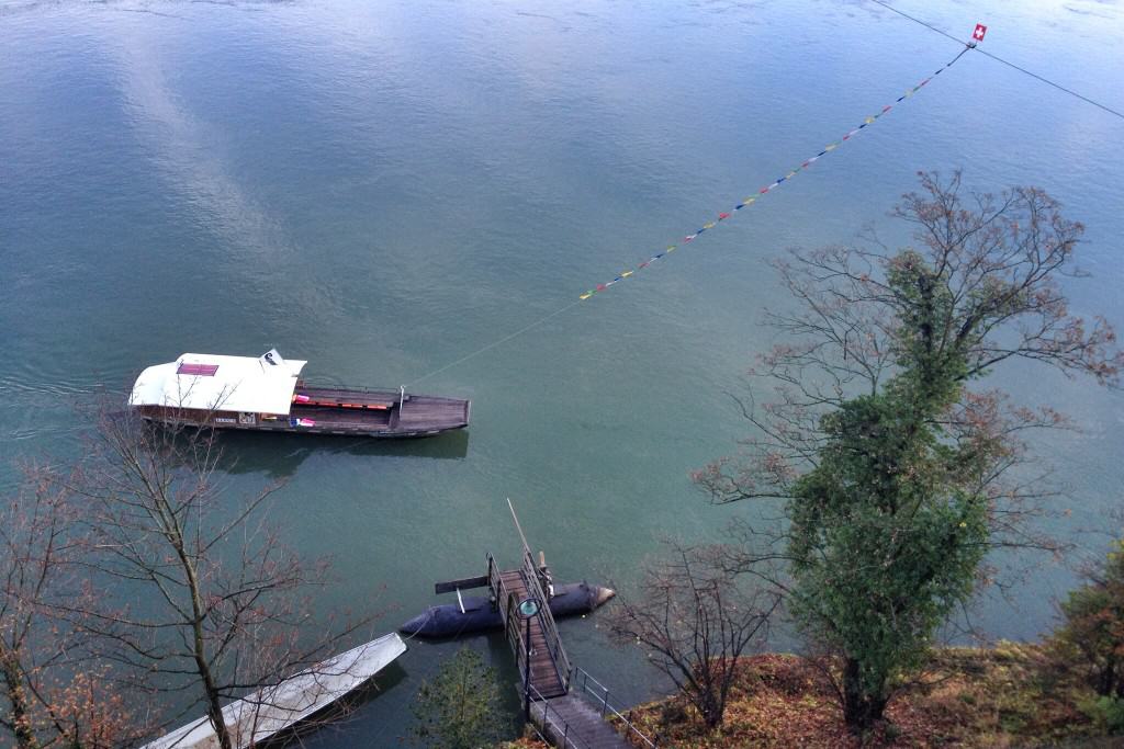 Ferry in the Rhine River