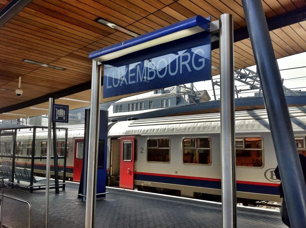 Central Train Station in Luxembourg City