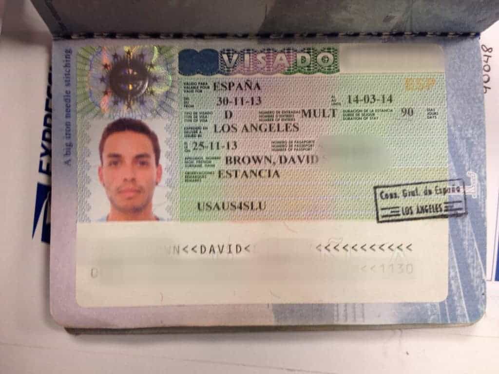 permit to travel to spain