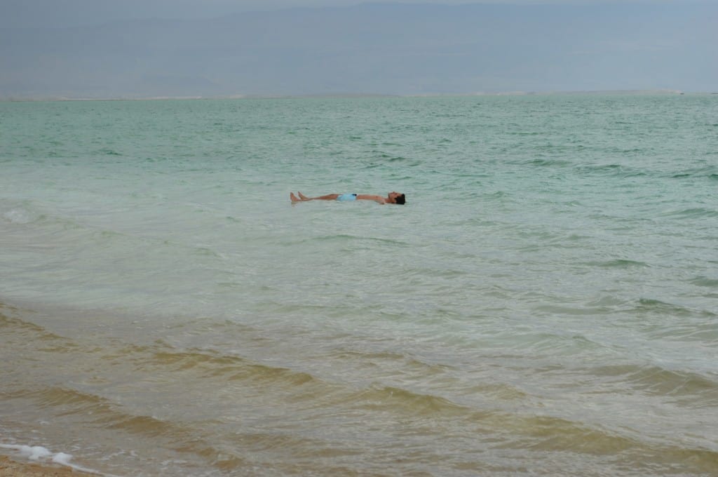 Floating in The Dead Sea